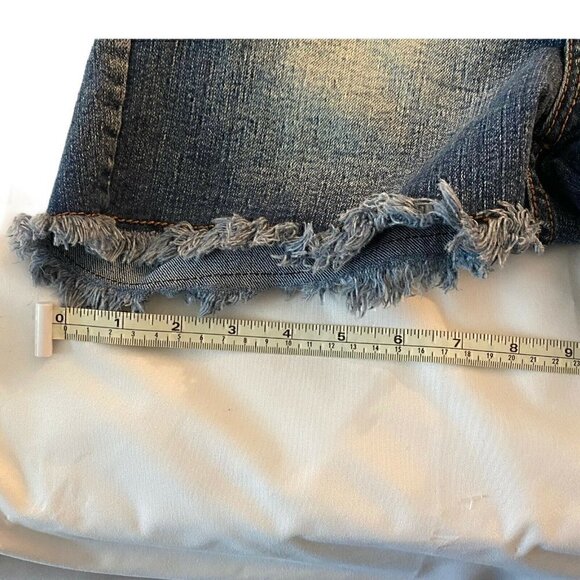 Virtual Sensuality Womens Blue Denim Shorts Sz 28W - Picture 5 of 9